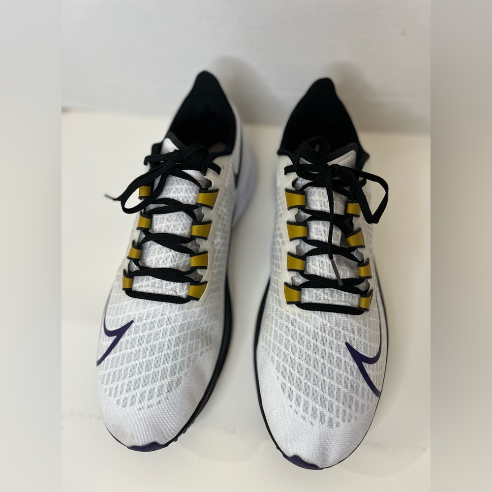 NIKE BALTIMORE RAVENS CZ5459-100 Air Zoom Pegasus Running Shoes Size 14